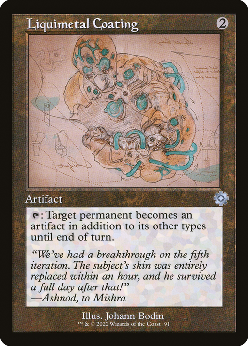Liquimetal Coating (BRR-091) [The Brothers' War Retro Artifacts] Foil MTG Single Wizards of the Coast