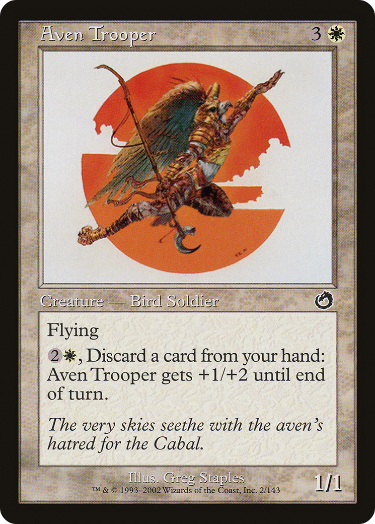 Aven Trooper (TOR-002) [Torment] Foil MTG Single Wizards of the Coast