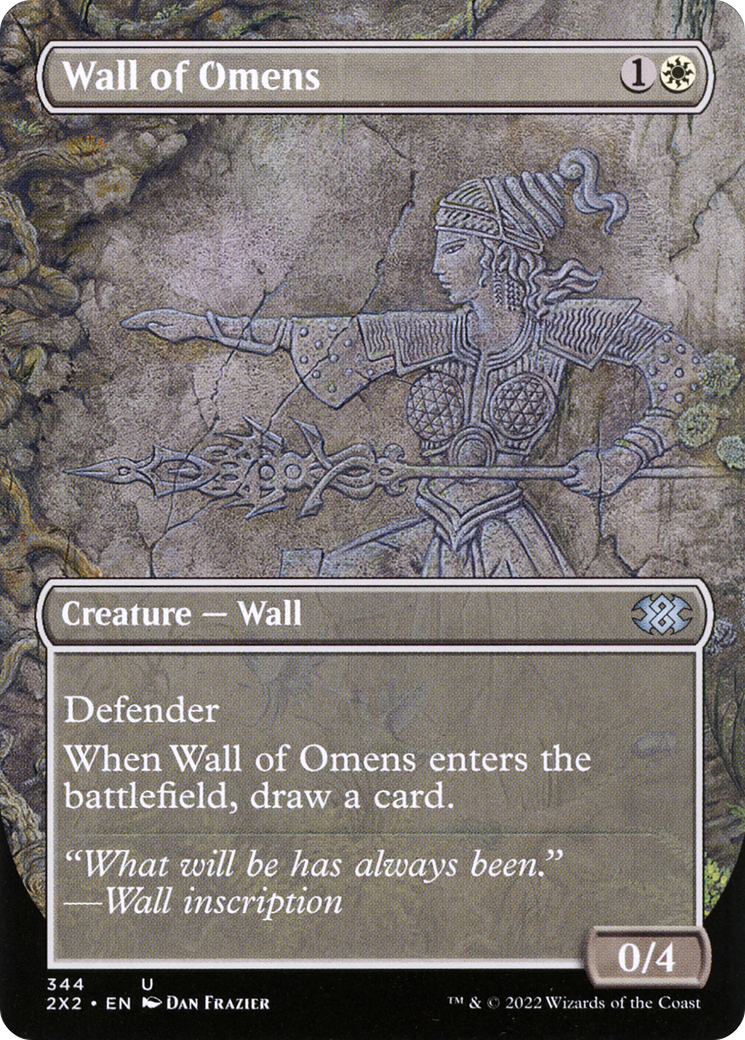 Wall of Omens (2X2-344) [Double Masters 2022] (Borderless) MTG Single Wizards of the Coast