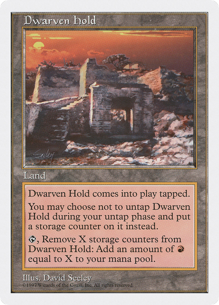Dwarven Hold (5ED-) [Fifth Edition] MTG Single Wizards of the Coast