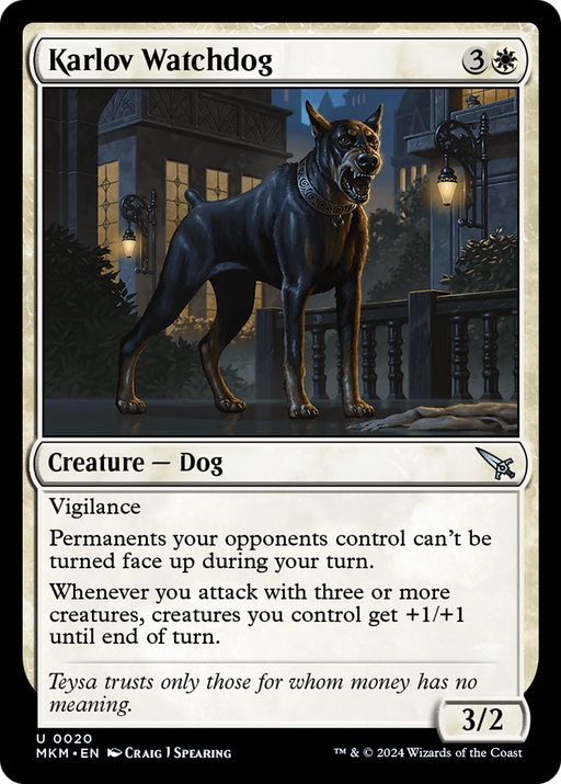 Karlov Watchdog (MKM-020) [Murders at Karlov Manor] MTG Single Murders at Karlov Manor