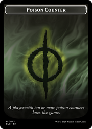 Rabbit // Poison Counter Double-Sided Token [Tokens] Bloomburrow Commander Tokens MTG Single Magic: The Gathering