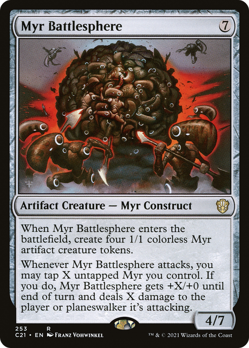 Myr Battlesphere (C21-253) [Commander 2021] MTG Single Wizards of the Coast