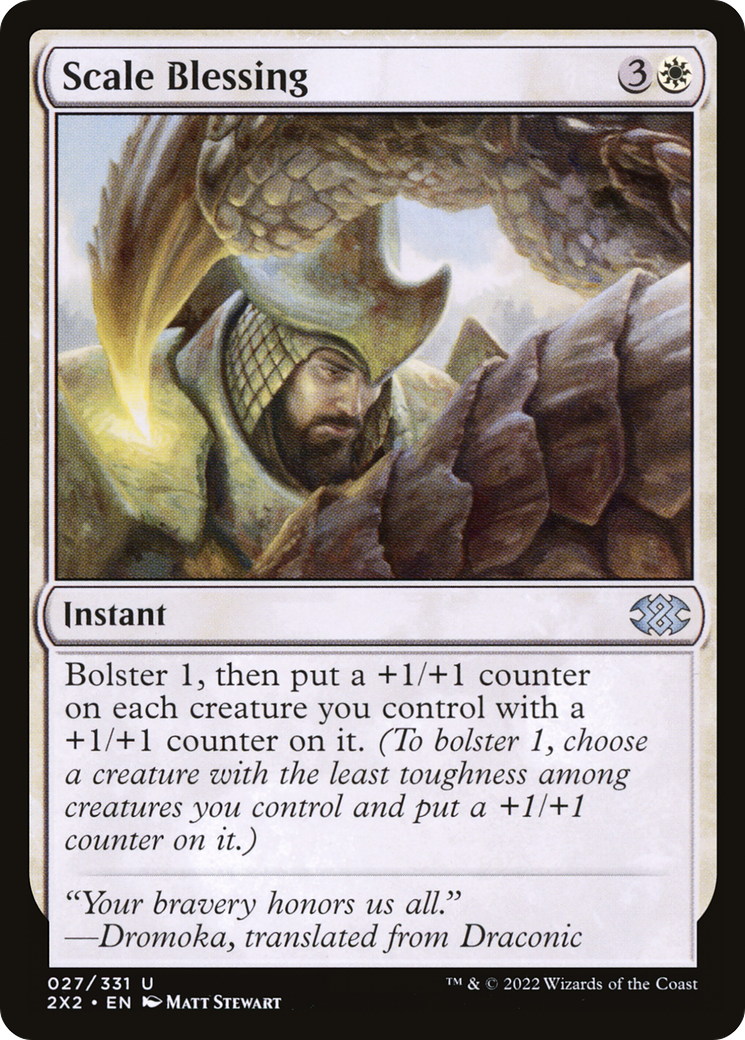 Scale Blessing (2X2-027) [Double Masters 2022] MTG Single Wizards of the Coast