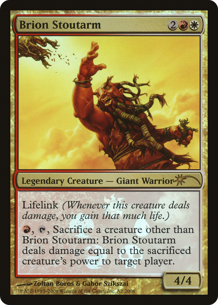 Brion Stoutarm (MEDIA-0A2) [Lorwyn Promos] Foil MTG Single Wizards of the Coast