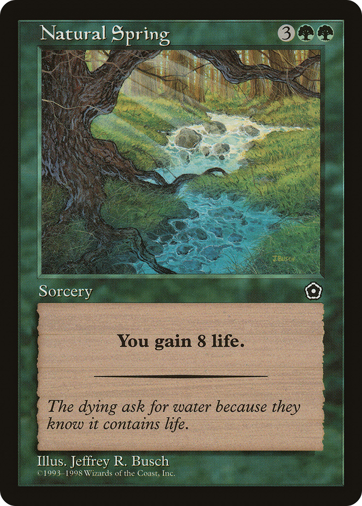 Natural Spring (P02-134) [Misc] Portal Second Age MTG Single Wizards of the Coast