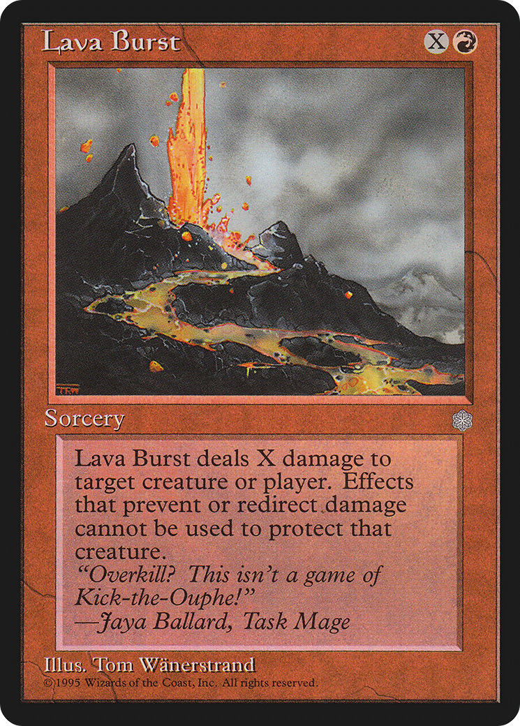 Lava Burst (ICE-198) [Ice Age] MTG Single Wizards of the Coast