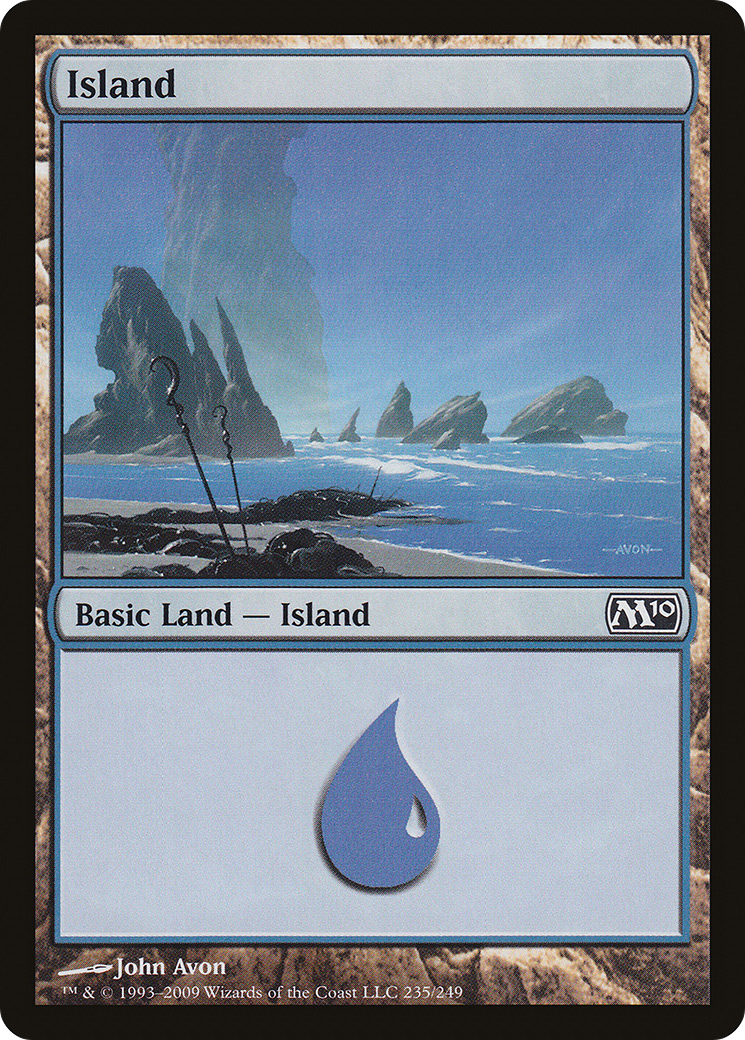 Island (235) (M10-235) [Magic 2010] Foil MTG Single Wizards of the Coast