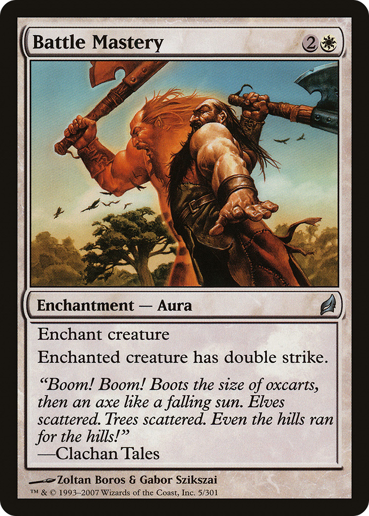 Battle Mastery (LRW-005) [Lorwyn] Foil MTG Single Wizards of the Coast