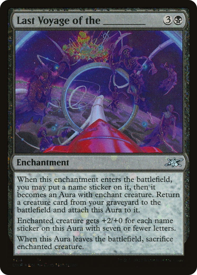 Last Voyage of the _______ (Galaxy Foil) (UNF-364) [Unfinity] Foil MTG Single Wizards of the Coast