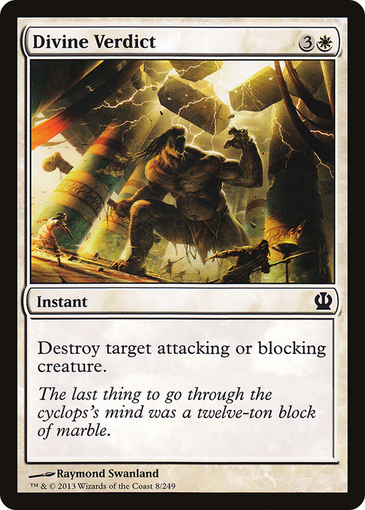 Divine Verdict (THS-008) [Theros] MTG Single Wizards of the Coast