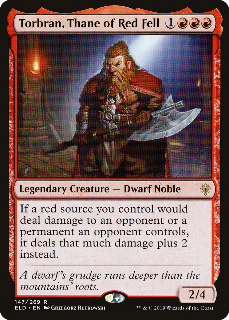 Torbran, Thane of Red Fell (ELD-147) [Throne of Eldraine] Foil MTG Single Wizards of the Coast
