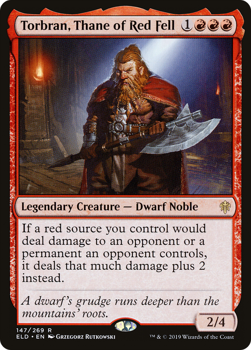 Torbran, Thane of Red Fell (ELD-147) [Throne of Eldraine] MTG Single Wizards of the Coast