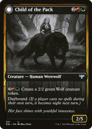 Child of the Pack (DBL-501) [Innistrad: Double Feature] Foil MTG Single Wizards of the Coast