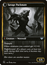 Child of the Pack (DBL-501) [Innistrad: Double Feature] Foil MTG Single Wizards of the Coast