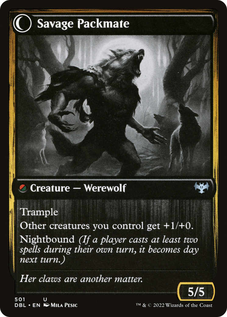 Child of the Pack (DBL-501) [Innistrad: Double Feature] MTG Single Wizards of the Coast