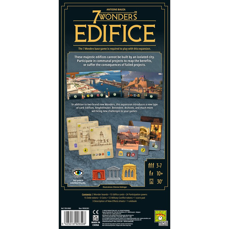 7 Wonders: Edifice Expansion Board Games Repos Production   
