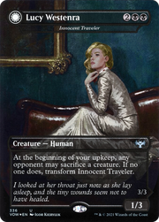 Innocent Traveler // Malicious Invader (VOW-336) [Innistrad: Crimson Vow] (Borderless) Foil MTG Single Wizards of the Coast