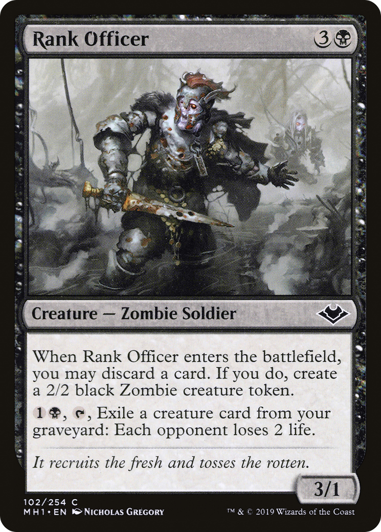 Rank Officer (MH1-102) [Modern Horizons] MTG Single Modern Horizons