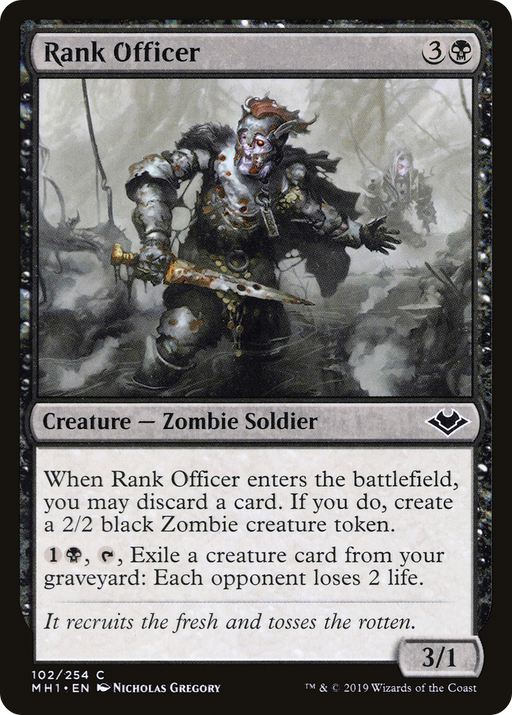 Rank Officer (MH1-102) [Modern Horizons] MTG Single Modern Horizons