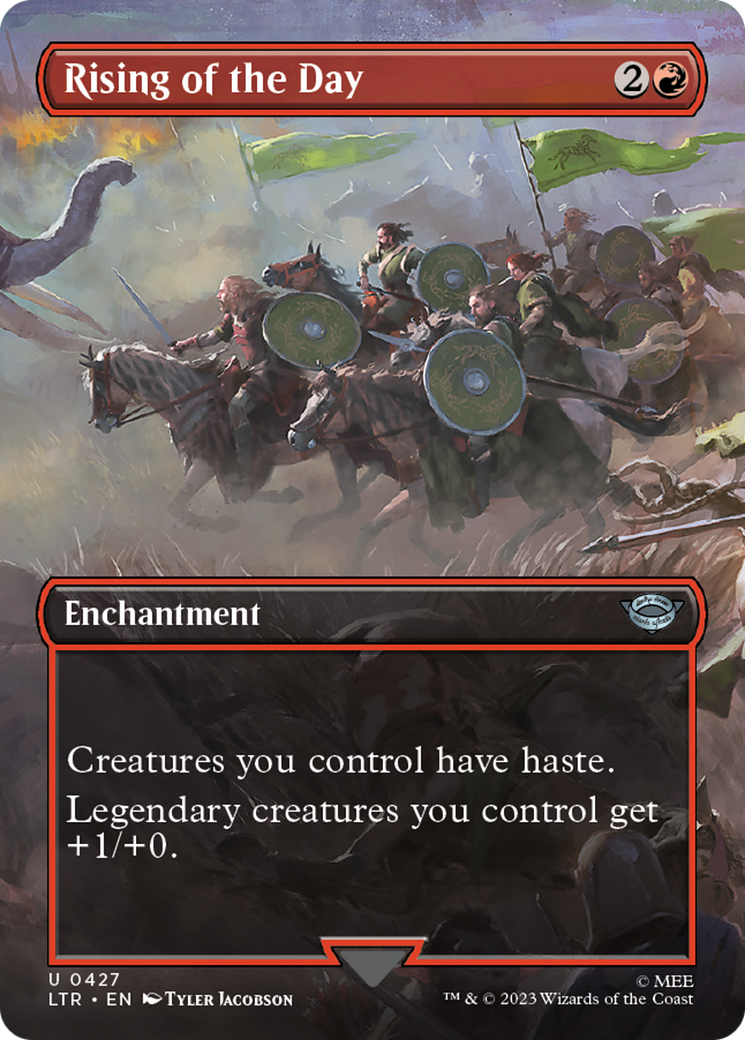 Rising of the Day (LTR-427) [The Lord of the Rings: Tales of Middle-earth] (Borderless) Foil MTG Single Wizards of the Coast