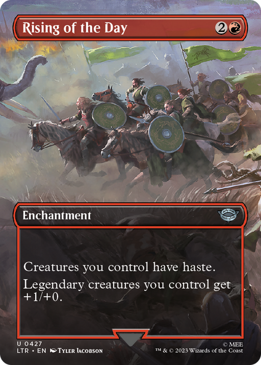 Rising of the Day (LTR-427) [The Lord of the Rings: Tales of Middle-earth] (Borderless) MTG Single Wizards of the Coast