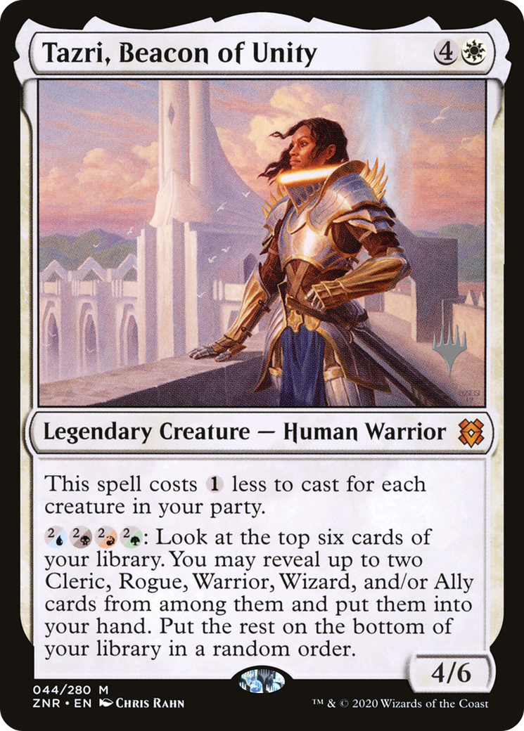 Tazri, Beacon of Unity (PPZNR-44P) [Zendikar Rising Promos] Foil MTG Single Wizards of the Coast