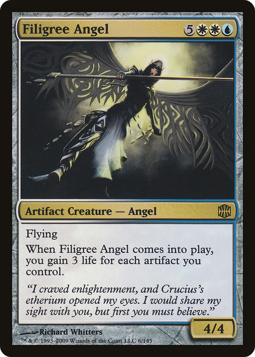Filigree Angel (ARB-006) [Alara Reborn] MTG Single Wizards of the Coast