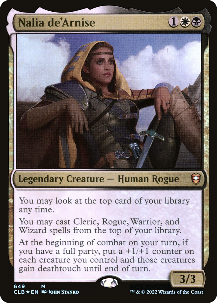 Nalia de'Arnise (CLB-649) [Commander Legends: Battle for Baldur's Gate] Foil MTG Single Wizards of the Coast