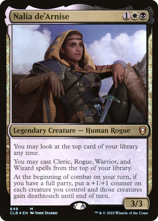 Nalia de'Arnise (CLB-649) [Commander Legends: Battle for Baldur's Gate] Foil MTG Single Wizards of the Coast