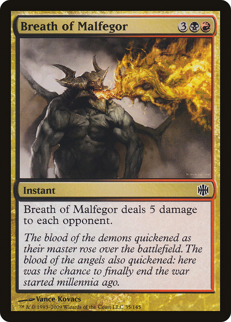 Breath of Malfegor (ARB-035) [Alara Reborn] Foil MTG Single Wizards of the Coast