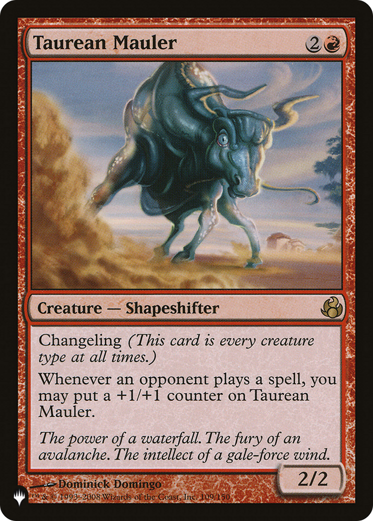 Taurean Mauler (MOR) (LIST-109/150) [Mystery Booster] The List MTG Single Wizards of the Coast