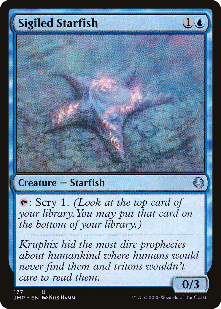Sigiled Starfish (JMP-177) [Jumpstart] MTG Single Wizards of the Coast