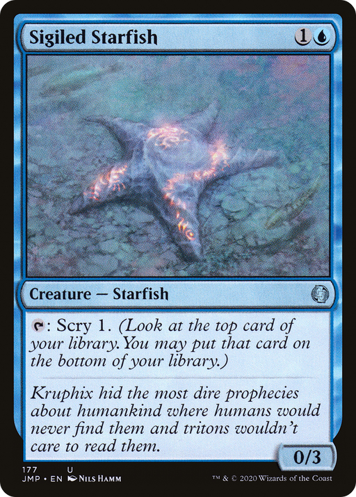 Sigiled Starfish (JMP-177) [Jumpstart] MTG Single Wizards of the Coast