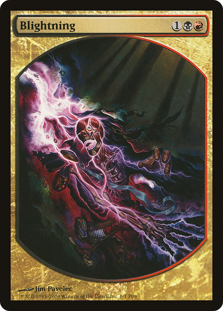 Blightning [Magic Player Rewards 2009] MTG Single Magic: The Gathering