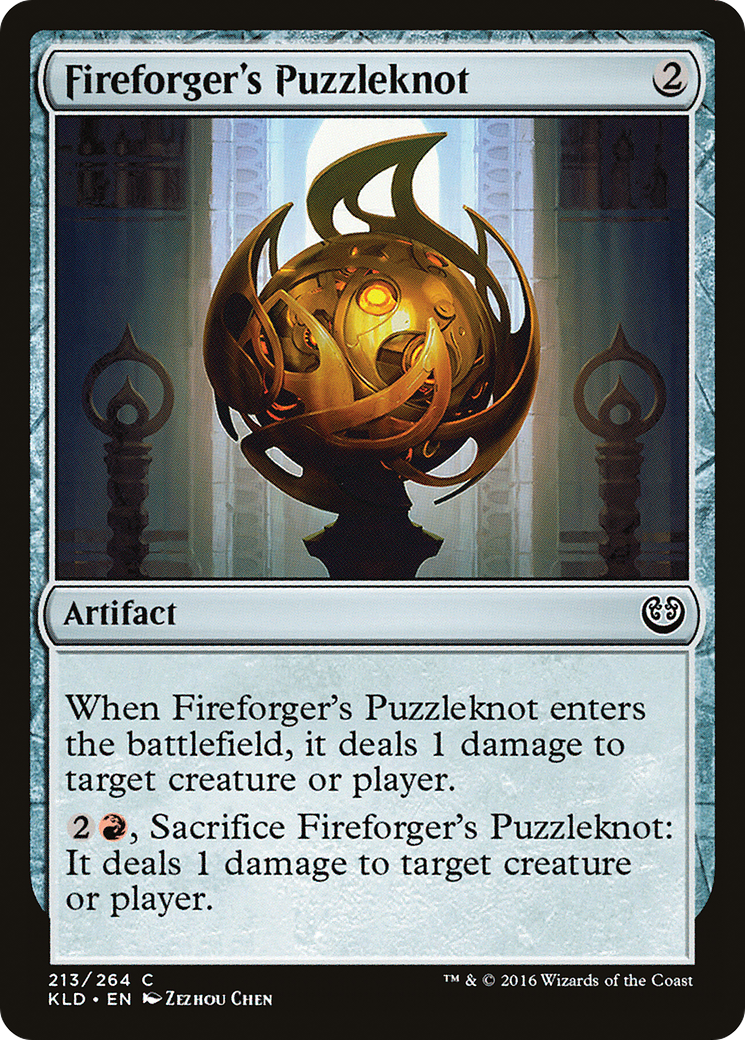 Fireforger's Puzzleknot (KLD-213) [Kaladesh] Foil MTG Single Wizards of the Coast