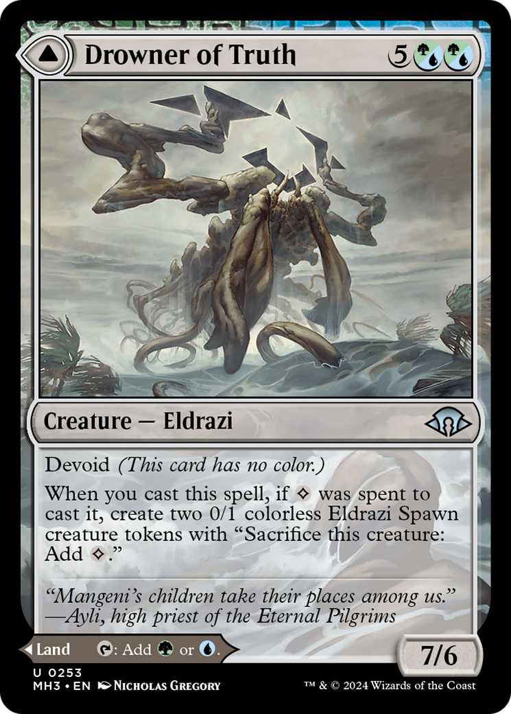 Drowner of Truth (MH3-253) [Modern Horizons 3] MTG Single Wizards of the Coast