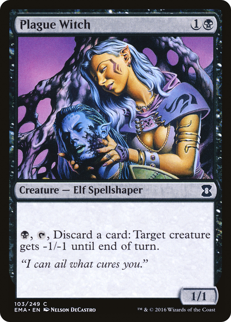 Plague Witch (EMA-103) [Eternal Masters] MTG Single Wizards of the Coast