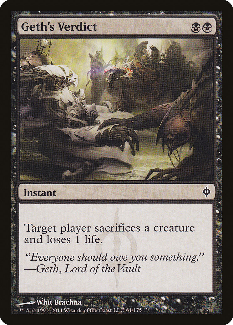 Geth's Verdict (NPH-061) [New Phyrexia] MTG Single Wizards of the Coast