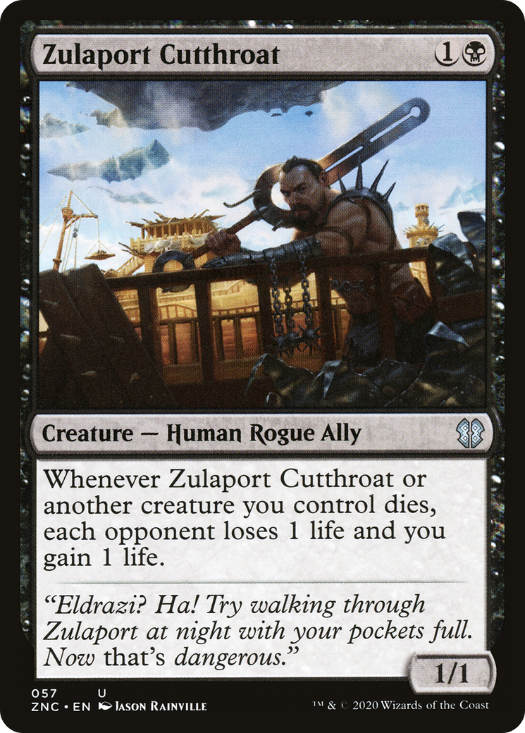 Zulaport Cutthroat (ZNC-057) [Zendikar Rising Commander] MTG Single Wizards of the Coast