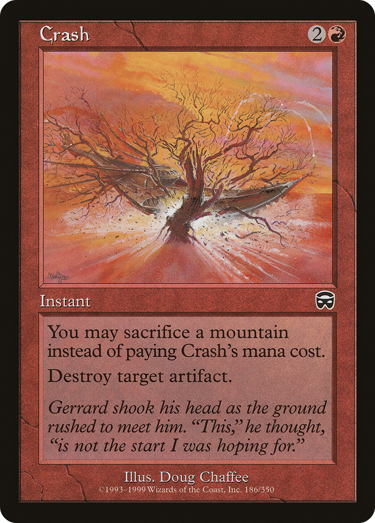 Crash (MMQ-186) [Mercadian Masques] Foil MTG Single Wizards of the Coast