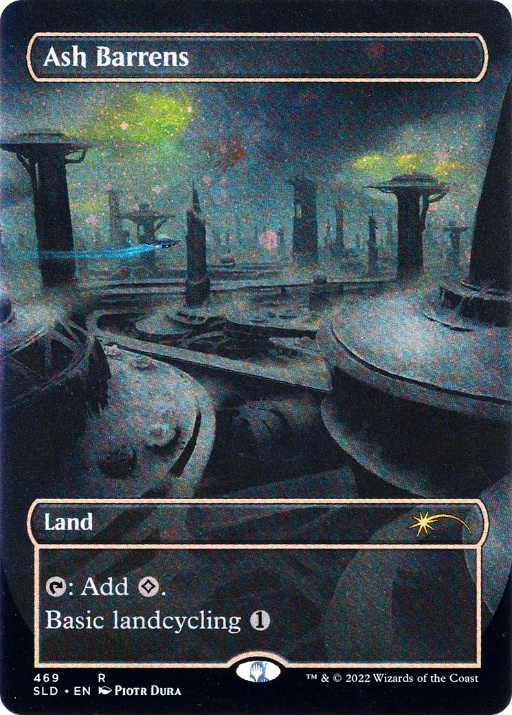 Ash Barrens (Galaxy Foil) (SLD-469) [Secret Lair] Drop (Borderless) Foil MTG Single Wizards of the Coast