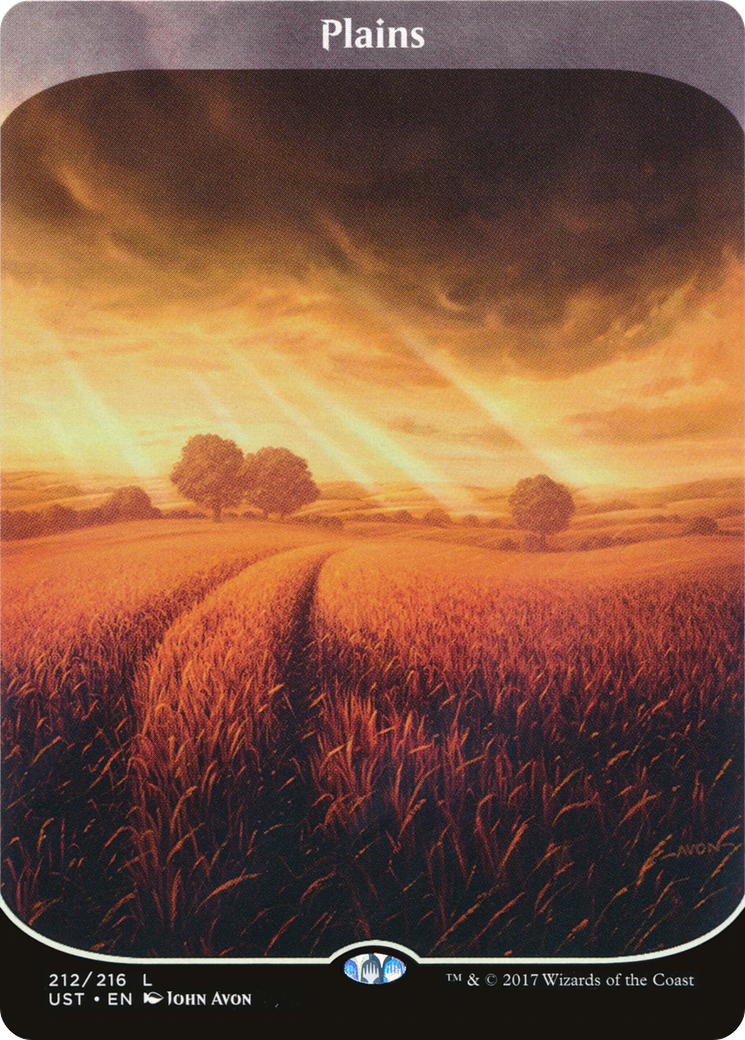 Plains (UST-212) [Unstable] (Borderless) Foil MTG Single Wizards of the Coast