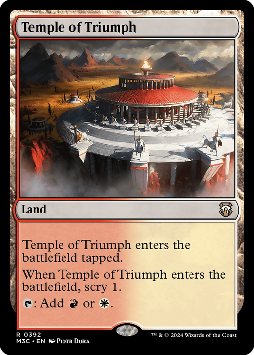 Temple of Triumph (M3C-392) [Modern Horizons 3 Commander] MTG Single Wizards of the Coast