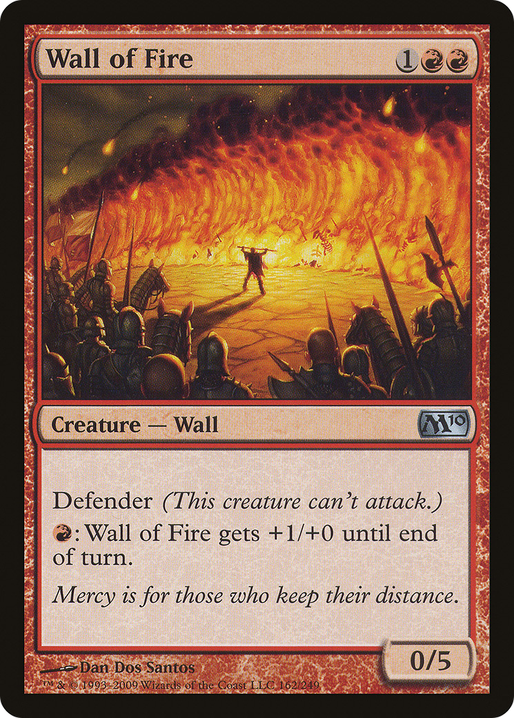 Wall of Fire (M10-162) [Magic 2010] MTG Single Wizards of the Coast