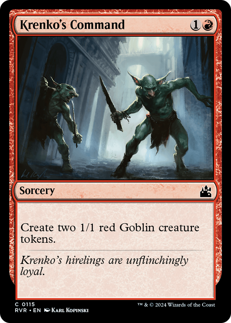 Krenko's Command (RVR-115) [Ravnica Remastered] MTG Single Wizards of the Coast