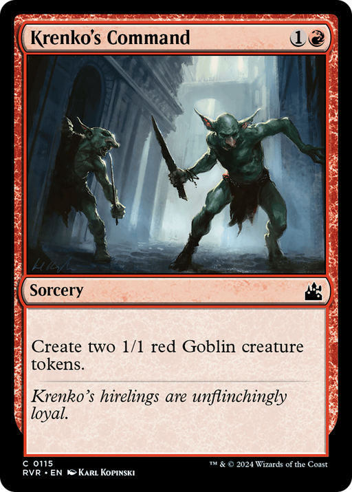 Krenko's Command (RVR-115) [Ravnica Remastered] Foil MTG Single Wizards of the Coast