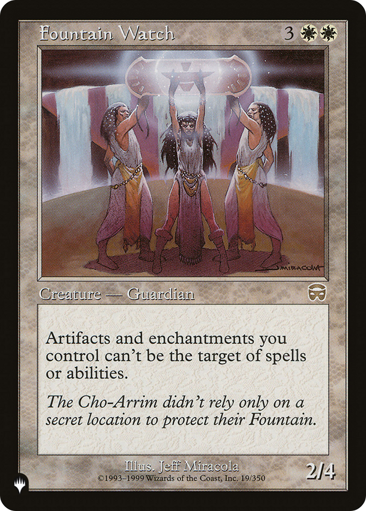 Fountain Watch (LIST-MMQ-19) [Mystery Booster] The List MTG Single Wizards of the Coast