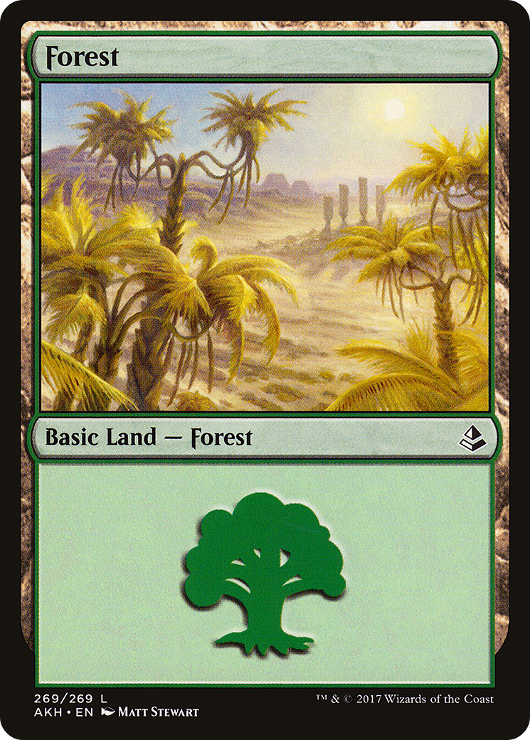 Forest (AKH-269) [Amonkhet] Foil MTG Single Wizards of the Coast