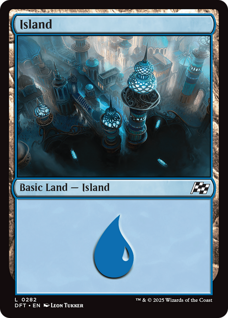 Island (0282) (DFT-282) [Aetherdrift] MTG Single Wizards of the Coast